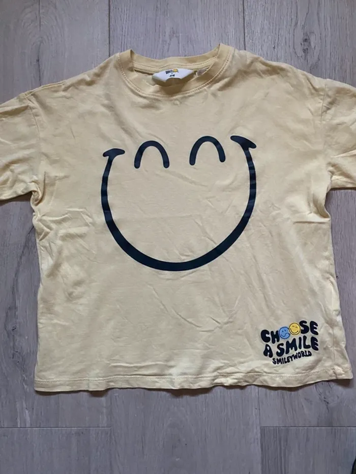 TEE shirt H&m Smile - photo numéro 3