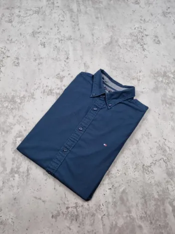 Chemise manches longues Tommy Hilfiger bleu, M Hommes