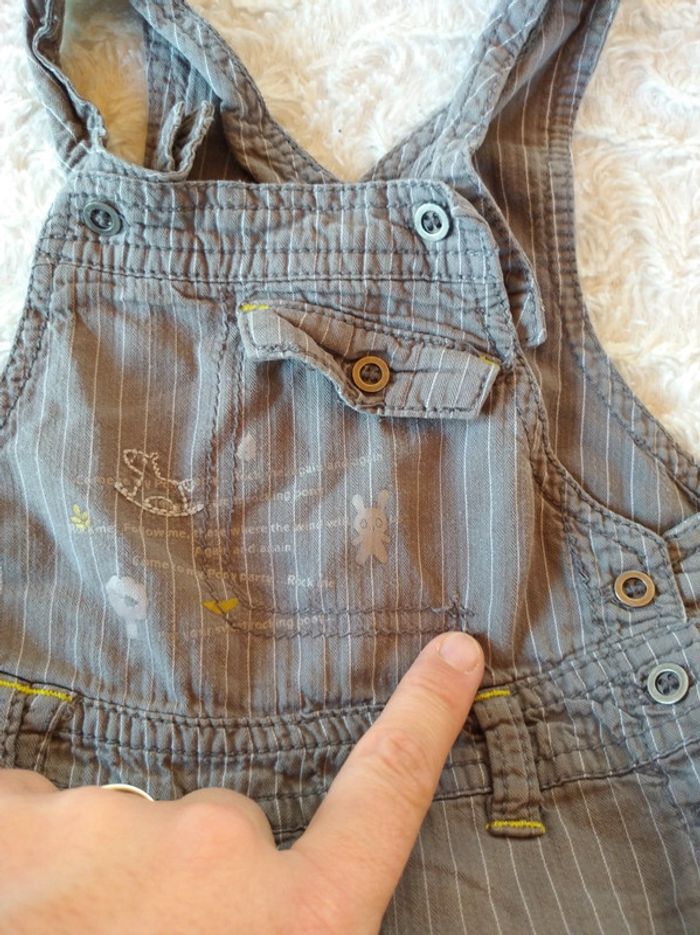 Salopette Garçon 12 mois Kitchoun 100% coton - photo numéro 9