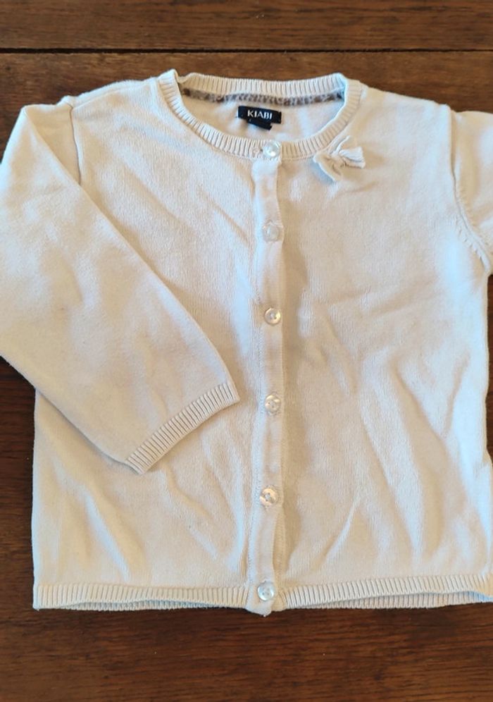 Gilet blanc 18mois