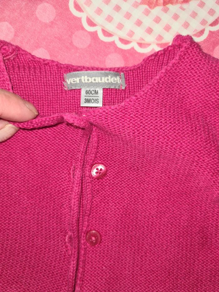 Gilet court vertvaudet 3 mois 60 cm - photo numéro 2