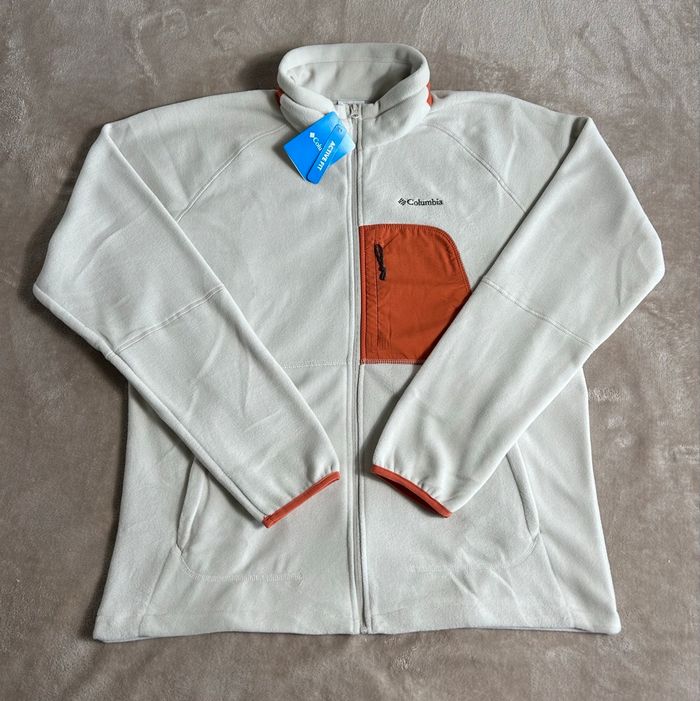 Polaire Columbia rapid expedition II blanc orange  taille XL