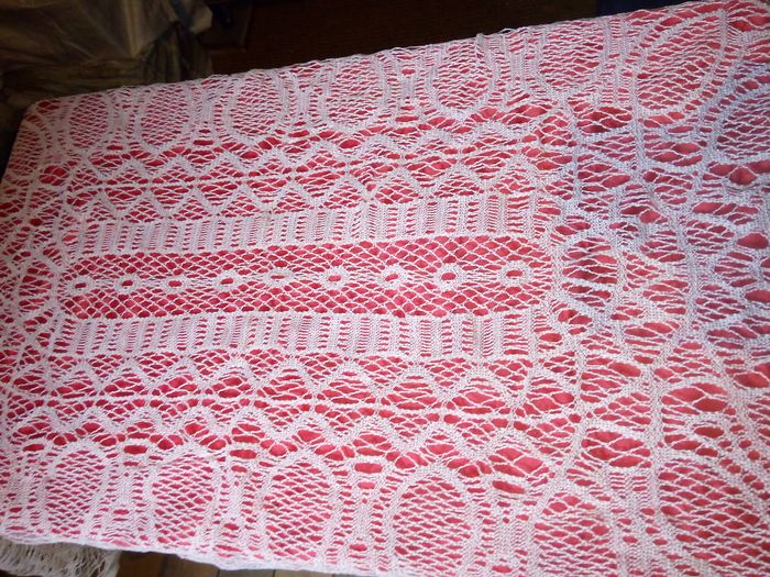 Faby27800 Nappe crochet couleur blanche rectangulaire 210 x 150 - photo numéro 2
