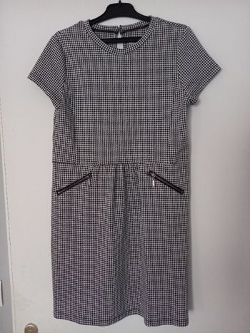 Robe style vichy noir et blanc 12 ans