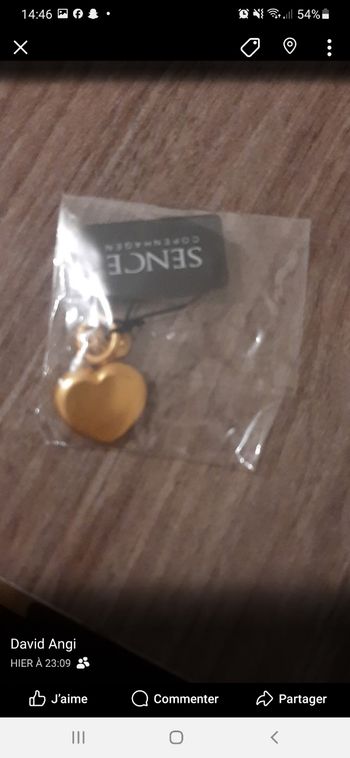 Pendentif en forme de cœur femme