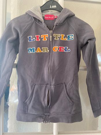 Gilet à capuche zippé Little Marcel