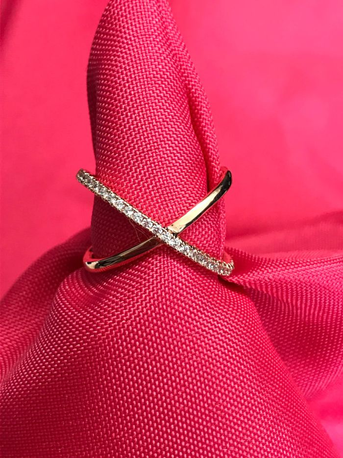 Bague plaqué or T54