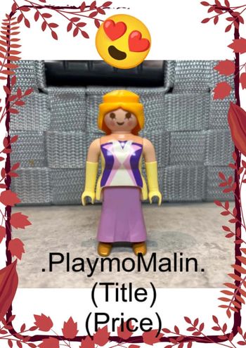 Personnage figurine femme playmobil