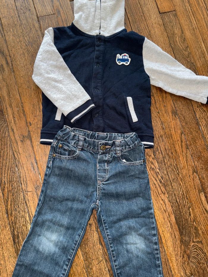 Gilet et jeans Bout’chou 18 mois - photo numéro 2