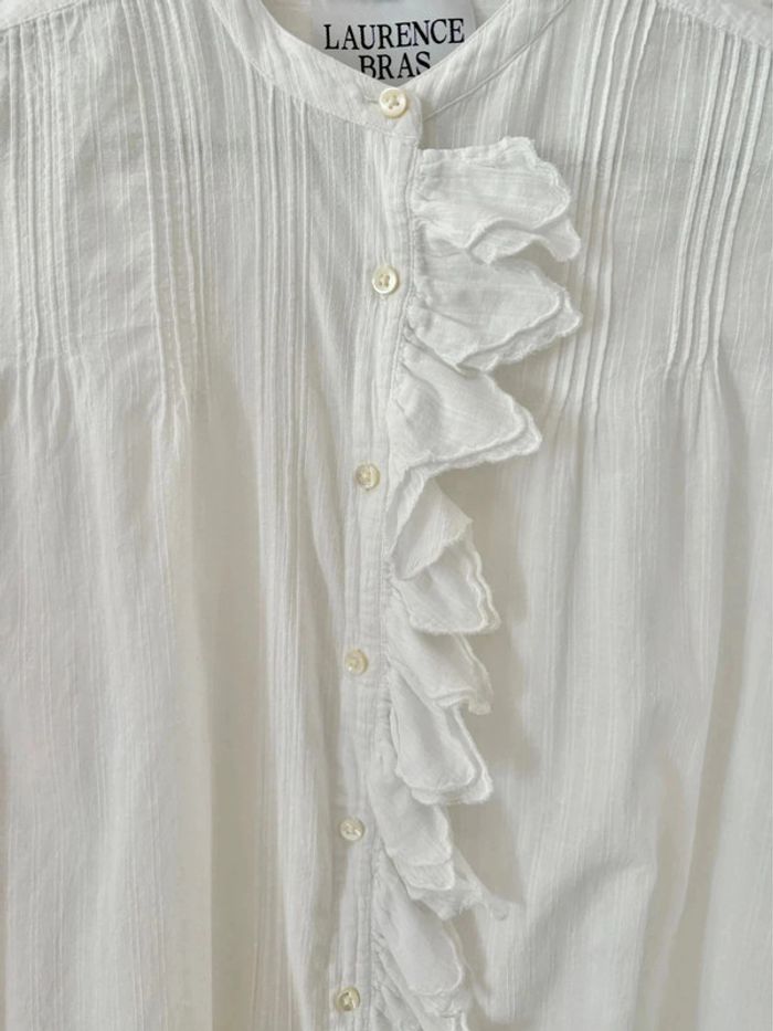 Chemise Laurence Bras Diez blanche / taille S - photo numéro 3