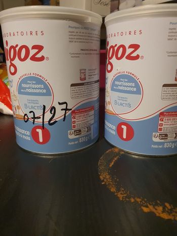 Lait infantile guigoz 1er âge