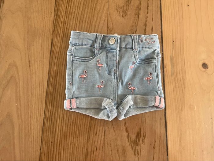 Short jean flamants roses 6 mois – Orchestra