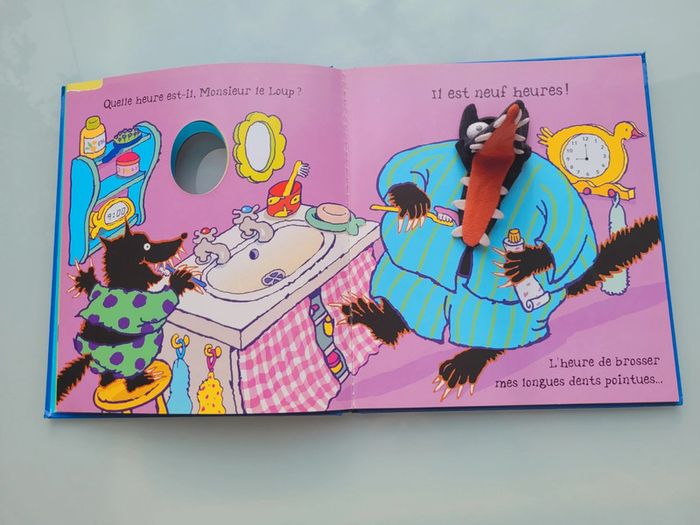 Livre marionnette Quelle heure est-il 🕰 Monsieur Le Loup? 58 - photo numéro 7