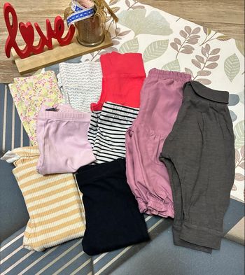 Lot de 9 pantalons / leggings - 6 mois 