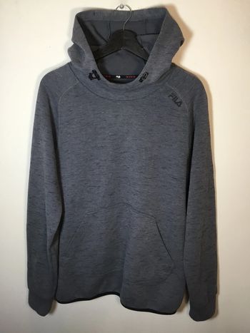 Sweat à capuche pour homme Fila gris chiné foncé taille M 044