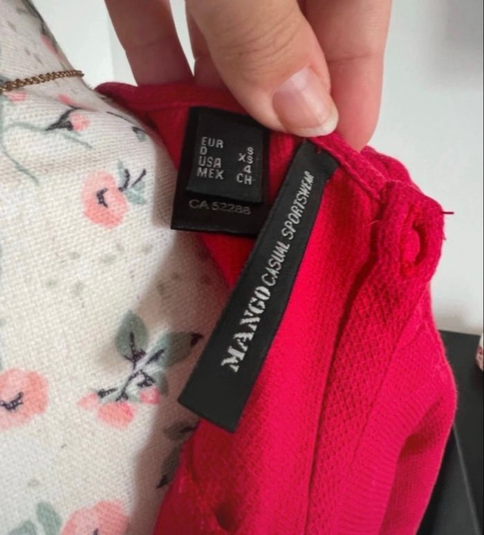 Blouse haut rouge Mango taille S ou 36 - photo numéro 2