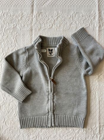 Gilet zippé gris 24 mois / 2 ans TEX