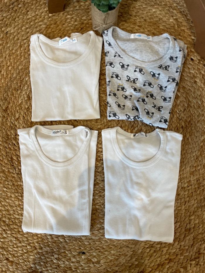 Lot de 4 maillots de corps Gemo 4 ans - photo numéro 3