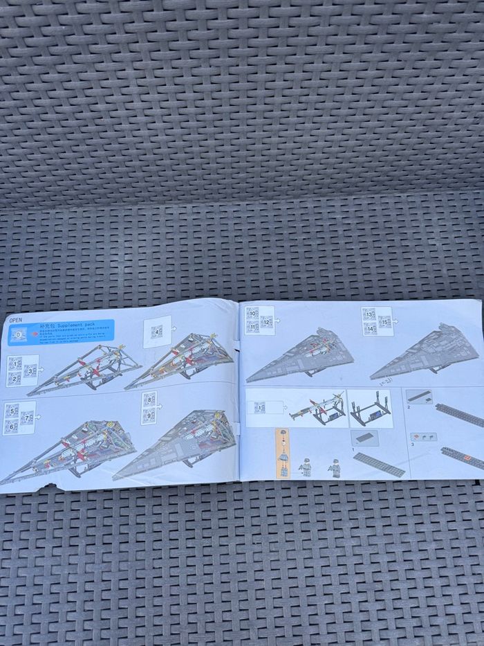 Star Wars Imperial Star Destroyer UCS – Grand modèle – Complet – Boîte & notice Reconditionnée - photo numéro 10