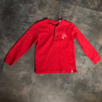 T-shirt patte polo rouge 5 ans Okaidi
