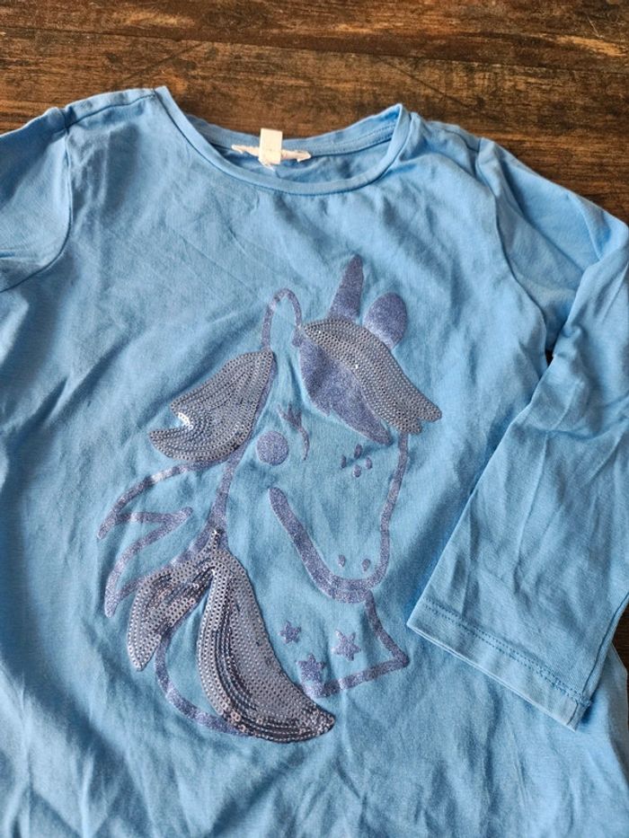T-shirt manches longues Licorne DPAM 5ans - photo numéro 2