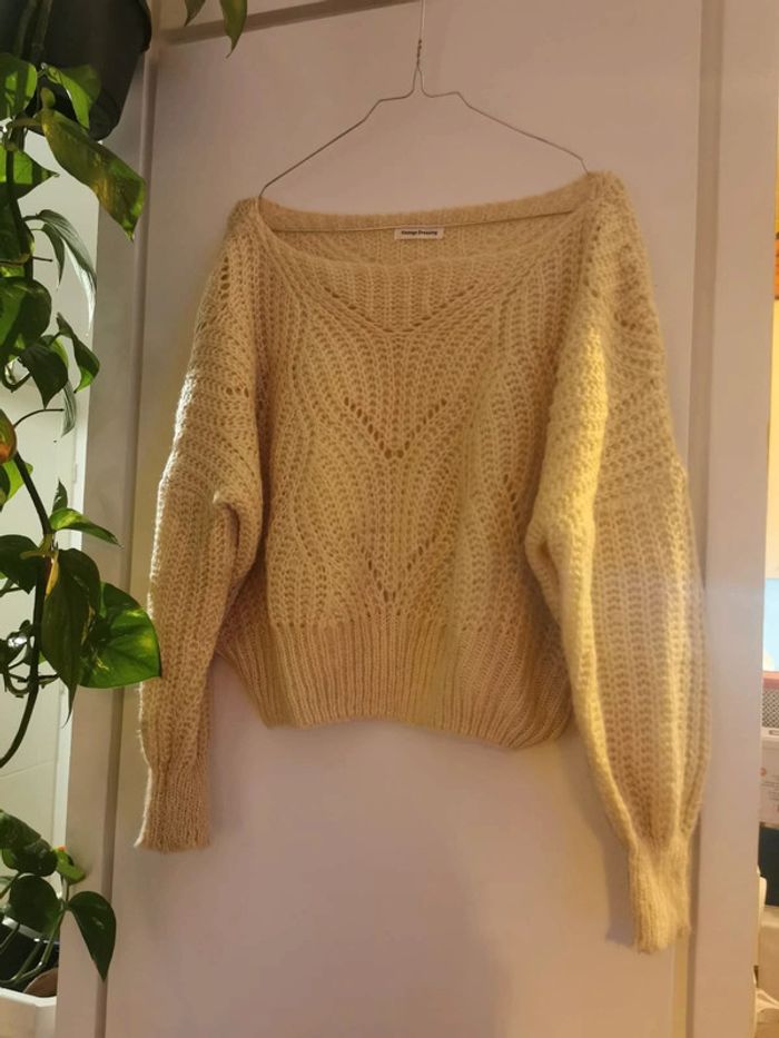 Pull crème/beige