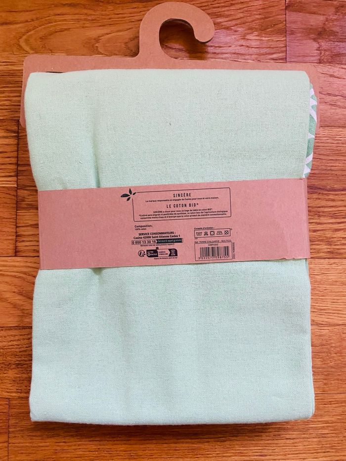 Nappe 100% coton Bio 150x200 neuve - photo numéro 3