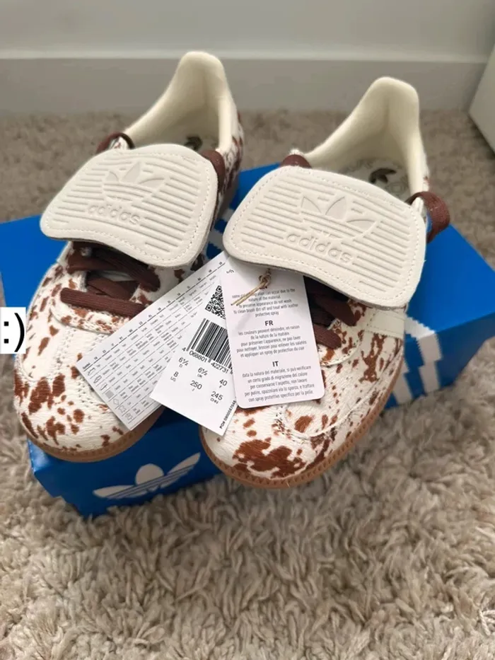 Adidas Samba Og LT cow print Brown White vache marron blanc - photo numéro 4