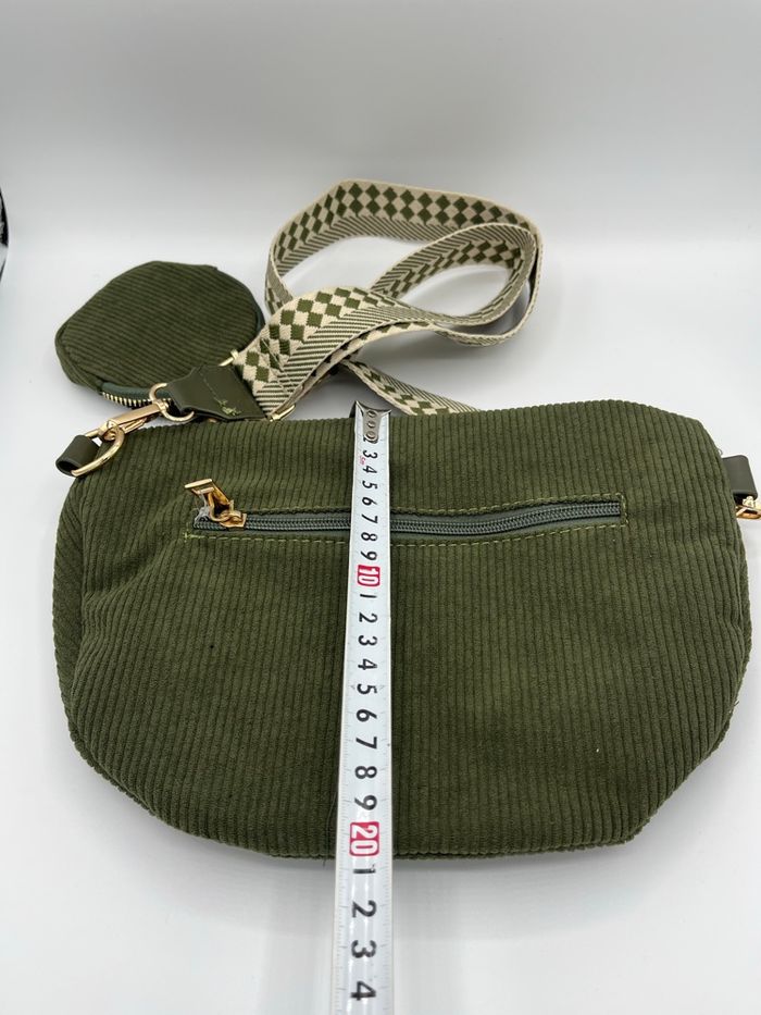 Sac banane bandoulière velours - photo numéro 5