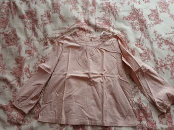 Blouse rose pale 12 ans CFK
