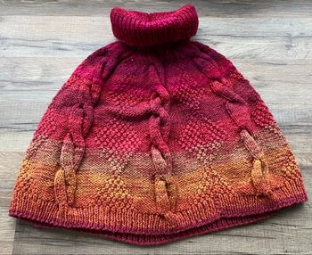 Poncho à col roulé