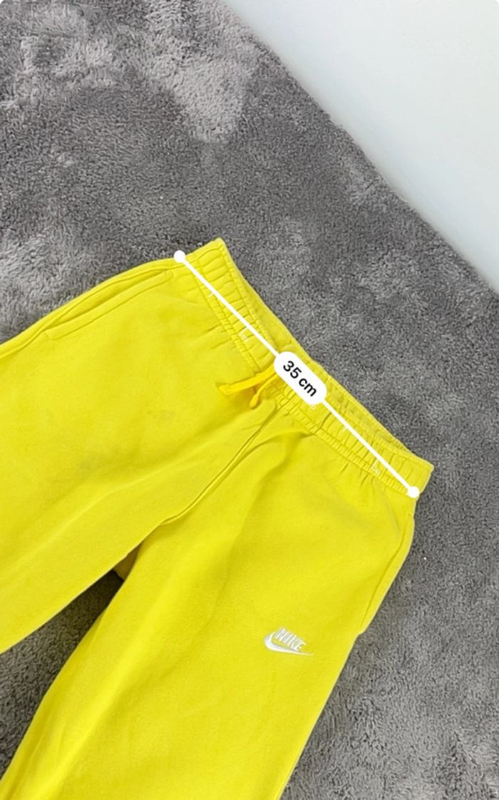 Jogging Nike jaune logo brodé – Taille S - photo numéro 3
