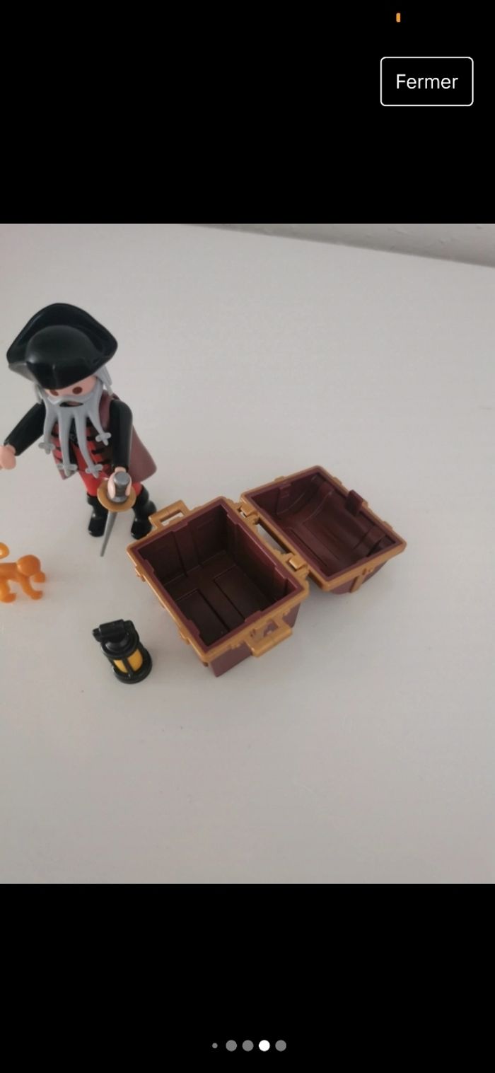 Playmobil lot pirate singe lanterne coffre sabre - photo numéro 6