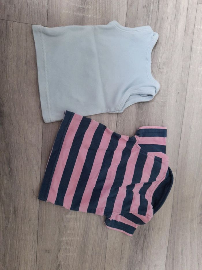Lot de 2 tee shirts 3 mois - photo numéro 2