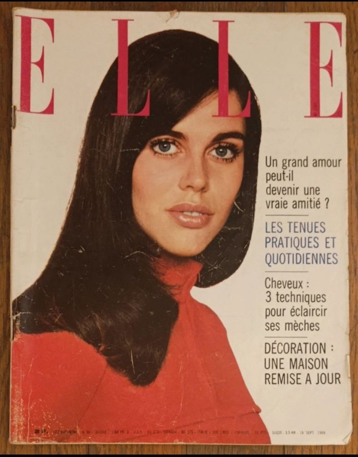 Ancien magazine Elle 1968 N°1187 vintage