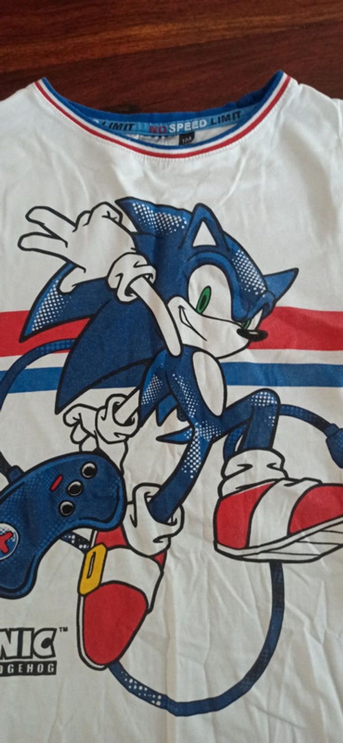 T-shirt Sonic 10 ans - photo numéro 2