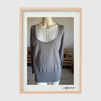Pull gris taille 4