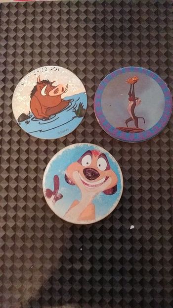 Lot 3 pogs Le Roi Lion