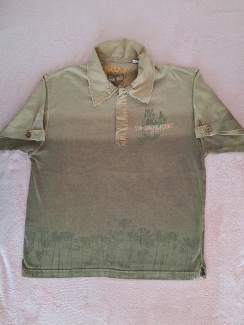 Polo Timberland 8 ans manches courtes beige et Kaki