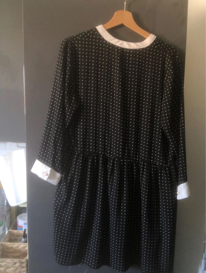 Zara - robe femme motif à pois Taille XL - photo numéro 3