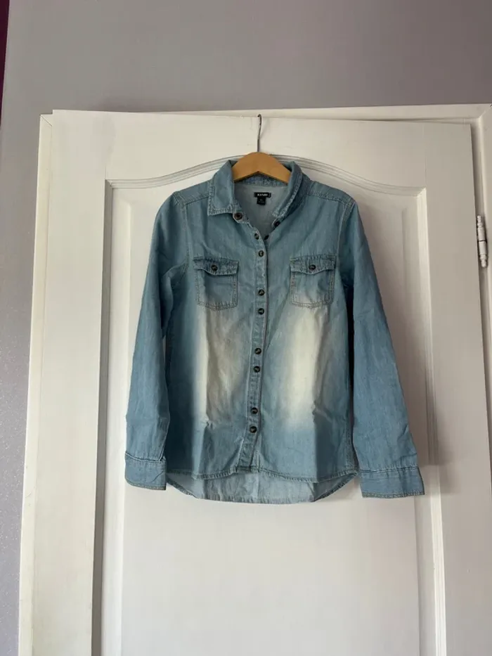 Ensemble stylé fille 8 ans – Total look denim & noir - photo numéro 2