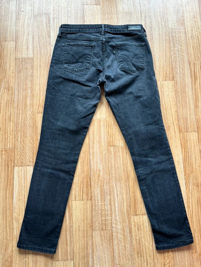 Jean femme levi’s demi curve San Francisco skinny mi taille gris noir anthracite y2k taille L/40 - photo numéro 12