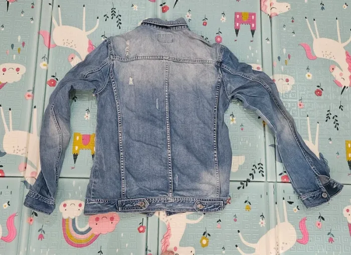 Urgent : Veste En Jean Mixte Taille L - photo numéro 3