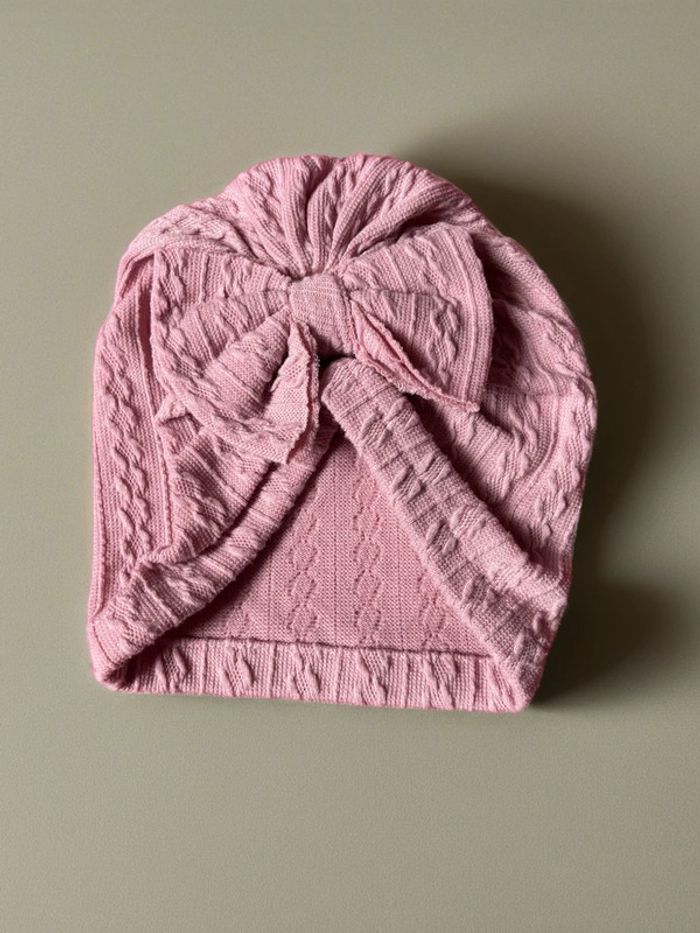 Bonnet noeuds rose Shein - photo numéro 2