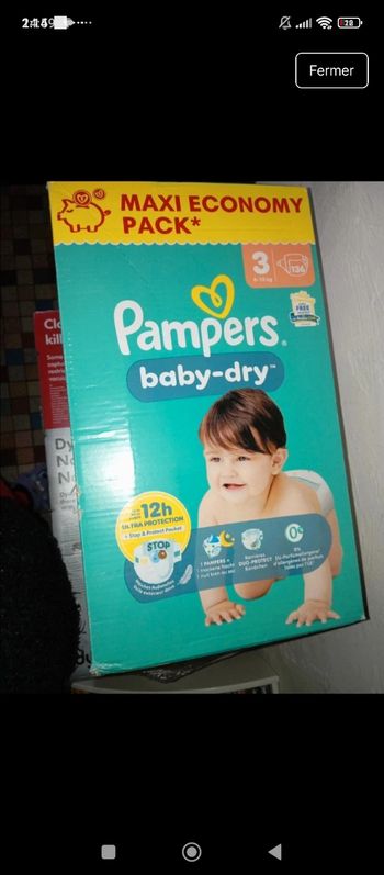 Couches Pampers