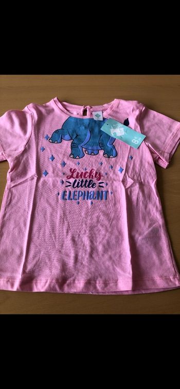 Tee shirt fille manches courtes tex baby 36 mois