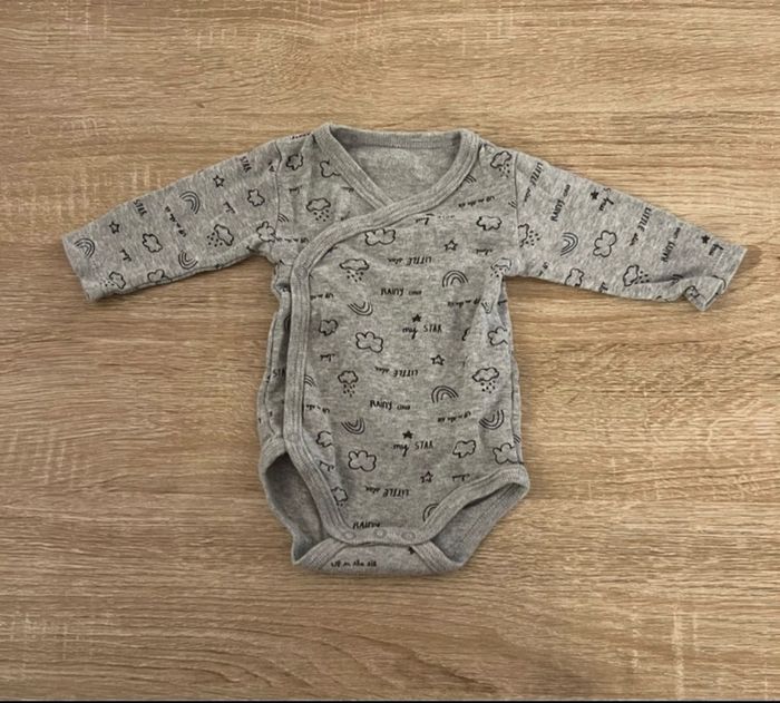 Lot de 2 bodies imprimés 1-3 mois / 56 cm - photo numéro 3