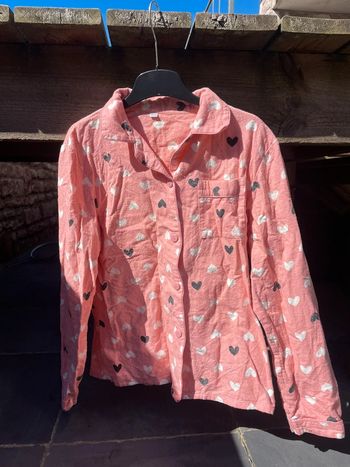 Pyjama rose à cœur