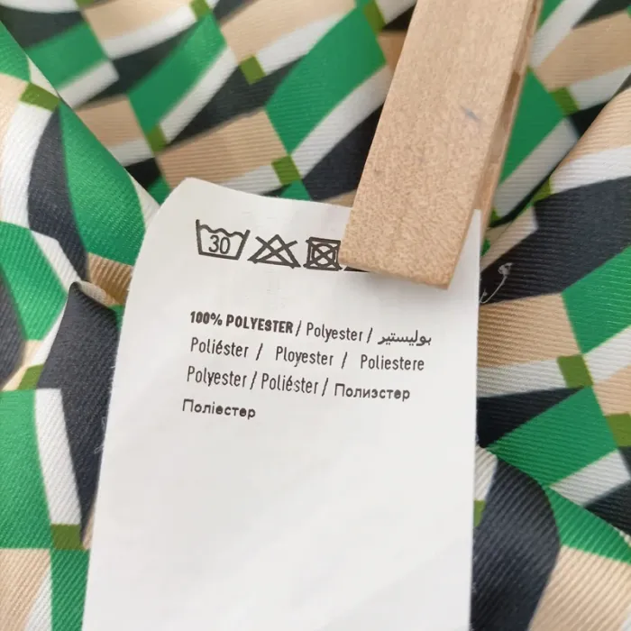 Chemise col V old school vintage verte Pimkie taille M A1460 - photo numéro 12