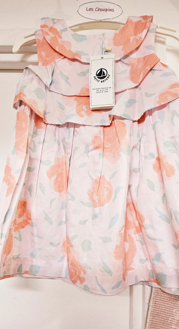 Robe 100% coton Petit Bateau Taille 18 mois - photo numéro 2